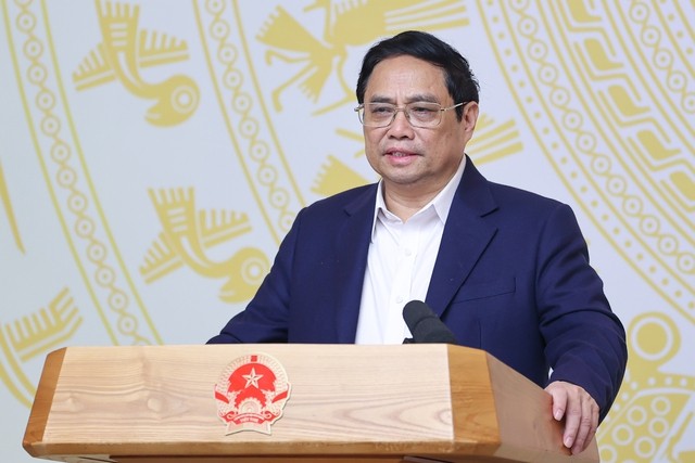 Thủ tướng Phạm Minh Chính yêu cầu phải phấn đấu giải ngân ít nhất 95% trong tổng số hơn 711 nghìn tỷ đồng vốn đầu tư công năm 2023 - Ảnh VGP