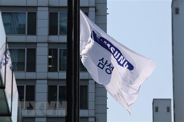 Trụ sở của công ty điện tử Samsung Electronics ở Seoul, Hàn Quốc. (Ảnh: YONHAP/TTXVN)