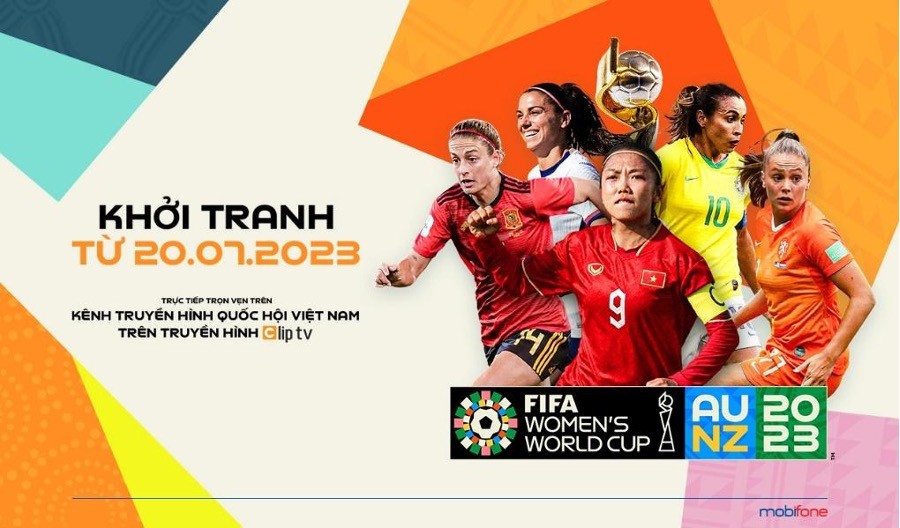 ClipTV chính thức sở hữu bản quyền giải World Cup nữ 2023